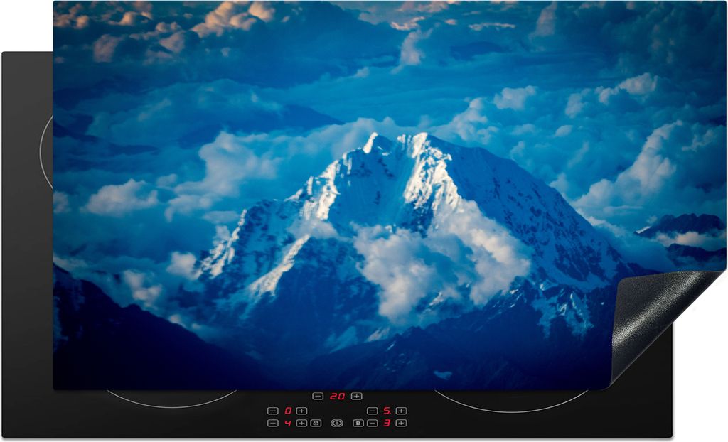 KitchenYeah Herdabdeckplatte Blick aus der Vogelperspektive auf die Anden in Argentinien , 90x52cm, Küche Deko, Glaskeramikkochfeld Herdabdeckun...