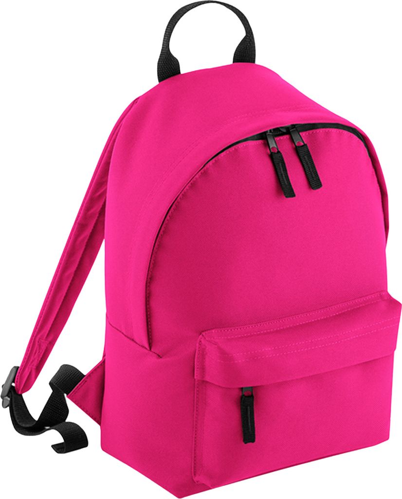 Bagbase Junior Fashion Rucksack, 14 Liter (2 Stück/Packung) BC4180 (Einheitsgröße) (Fuchsia/Grau)