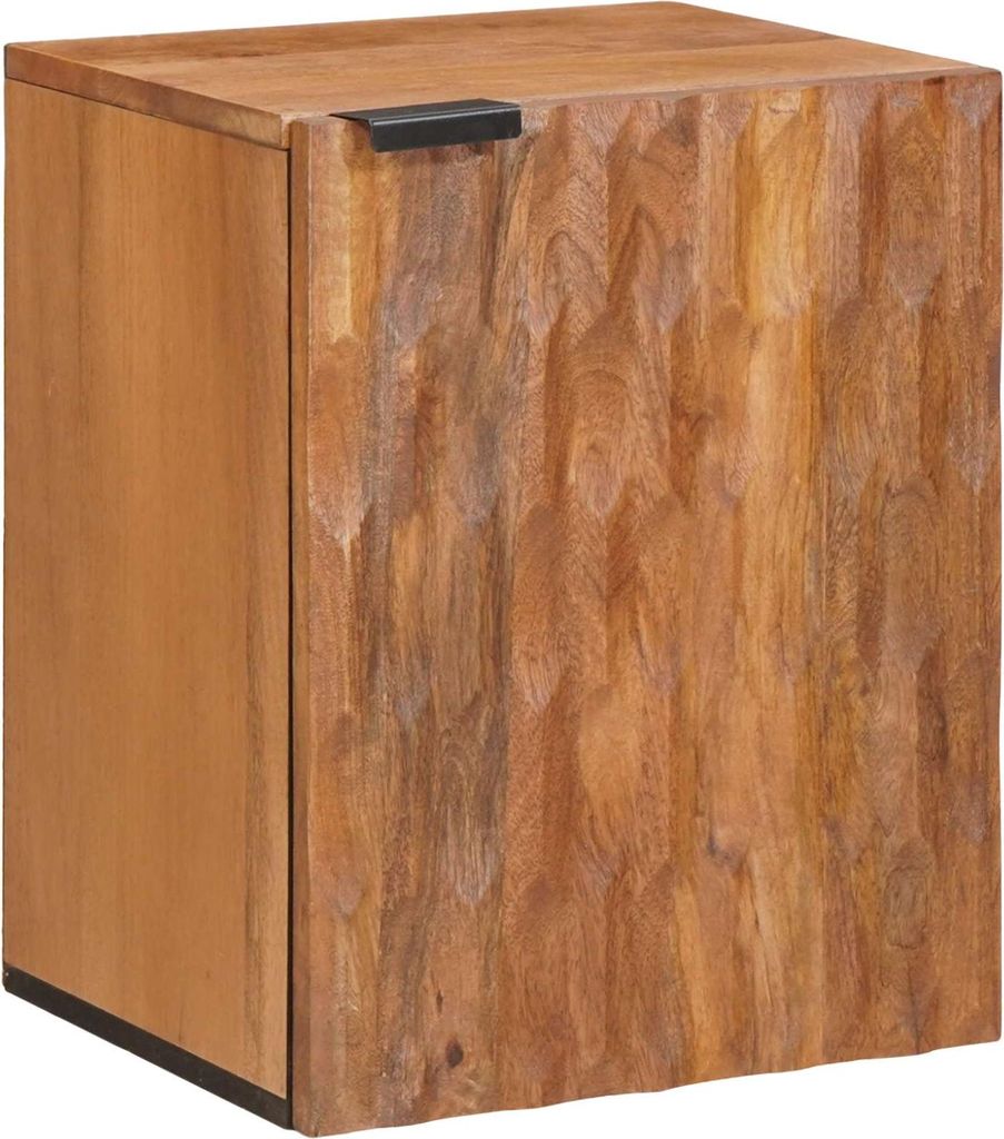Badezimmer Hängeschrank Braun 38 x 33 x 48 cm Massivholz Mango