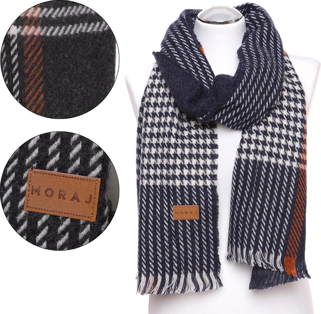 Bufanda larga para hombre, elegante y cálida, marca MORAJ Imagen del producto 