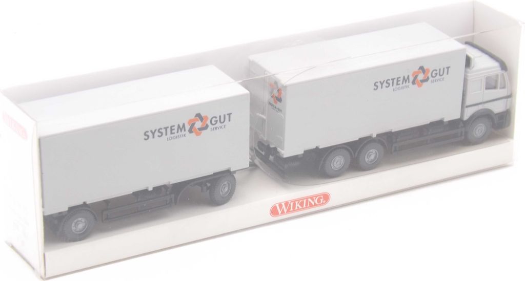 Wiking 5730435 Mercedes-Benz-SK Wechselkoffer-Lastzug "Sytem Gut" 1:87 in
