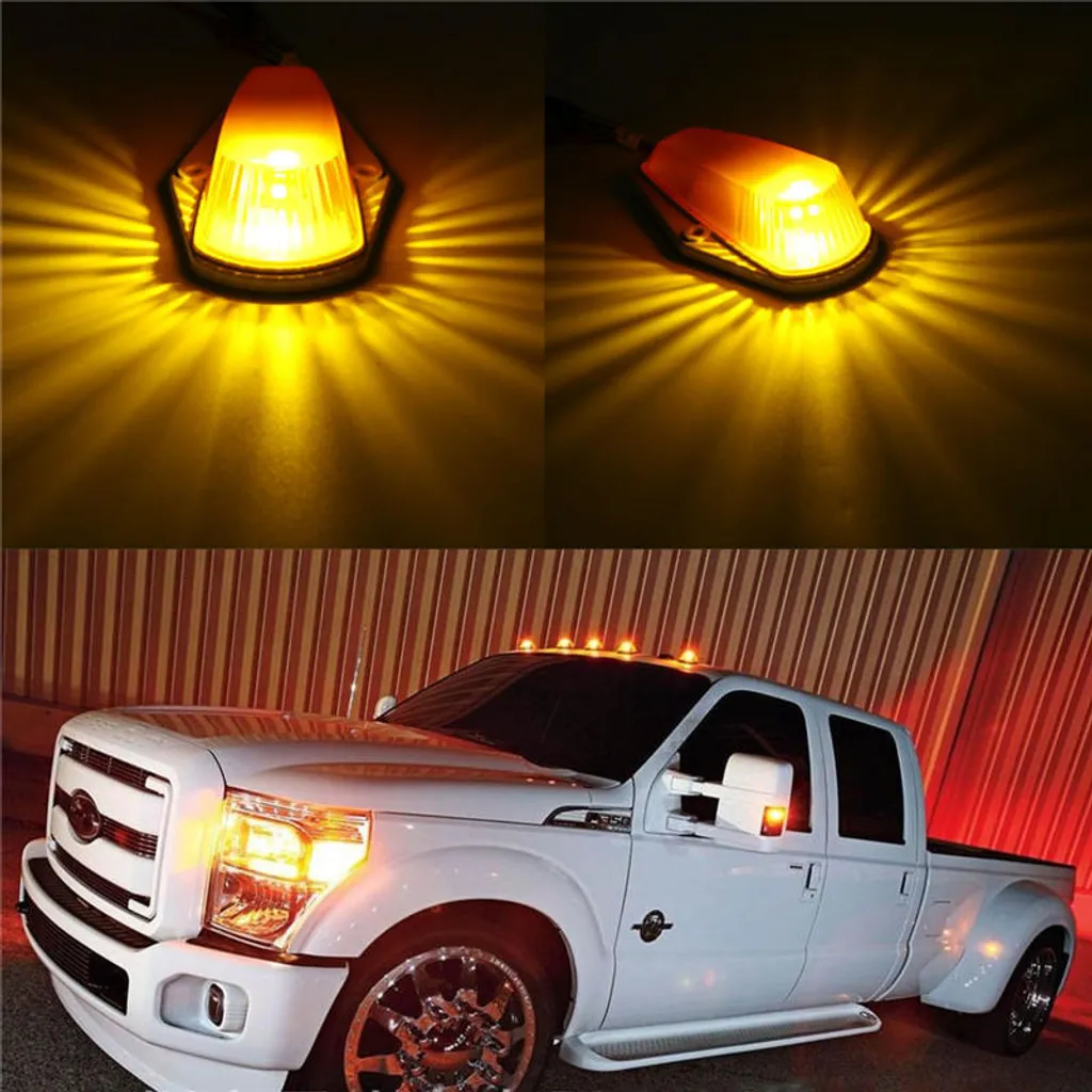 5x Luci Tetto Cabina Ambra T10 per Ford Pickup F150 F250 F350