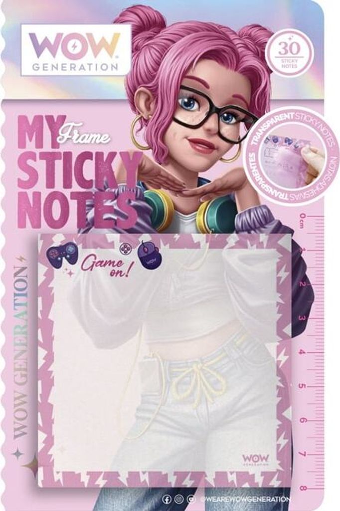 WOW Generation - Haftnotizen - transparent - 1 Set