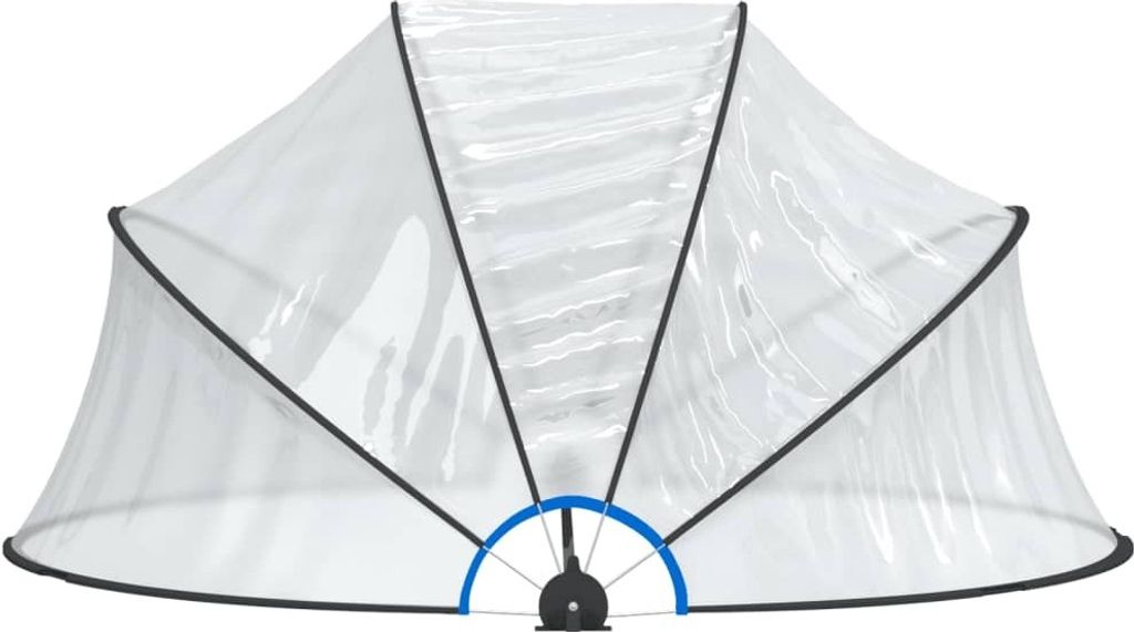 vidaXL Pool-Kuppel Rund 315x158 cm PVC Produktbild 3