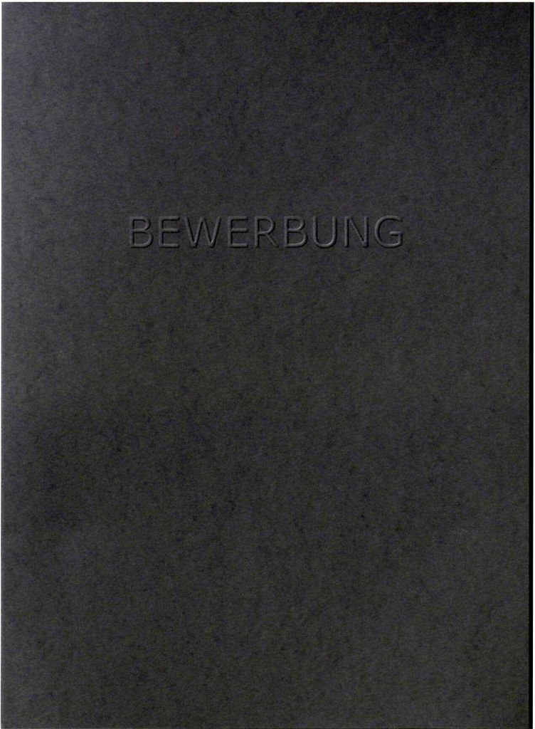 Walther Bewerbungsmappe schwarz inkl. Kuvert BW100B