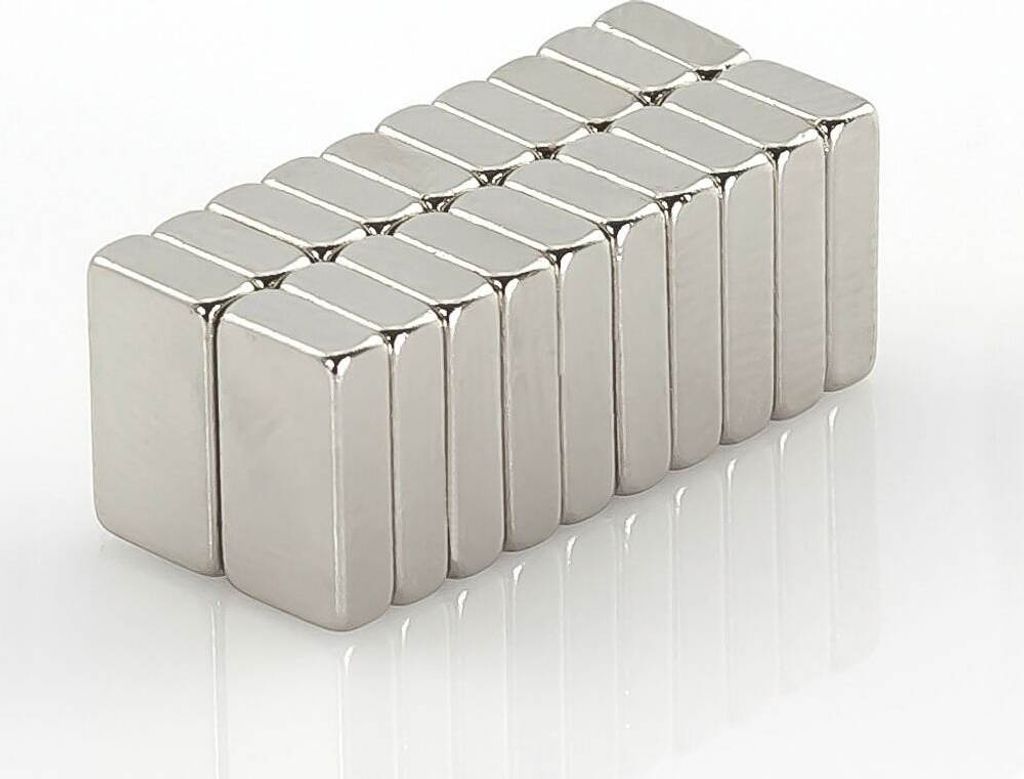 5 x Oblique Unique Neodym Magnet Extrem N50 10 x 5,5 x 2,5 Produktbild 