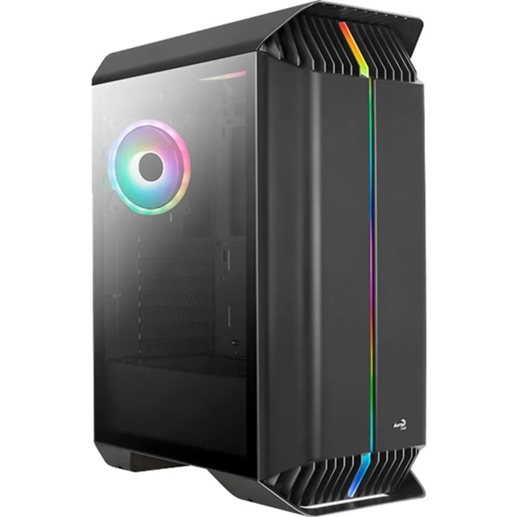 Aerocool Gladiator Duo Boîtier PC Gamer Moyen Tour ATX Noir avec ARGB
