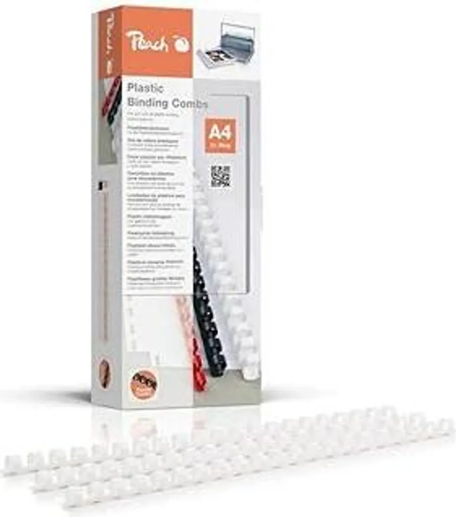 Peach PB410-01 Dorsi in Plastica 10mm - Stop ai fogli persi in ufficio