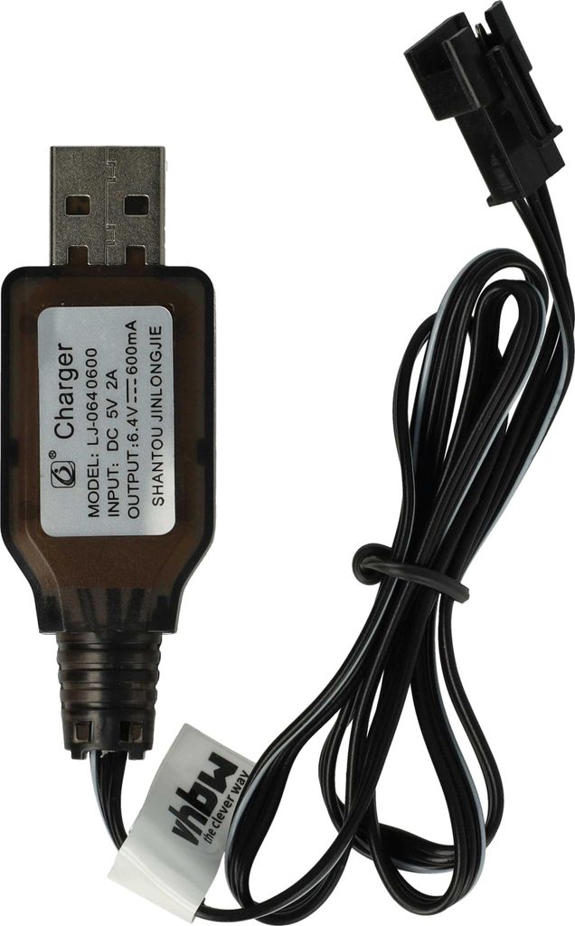 vhbw USB-Ladekabel für RC-Akkus mit SM-3P-Anschluss, Produktbild 