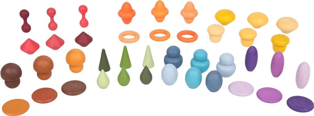 Tickit Houten Schatjes Proefset, 3 stuks, Hout, Meerkleurig Productafbeelding 