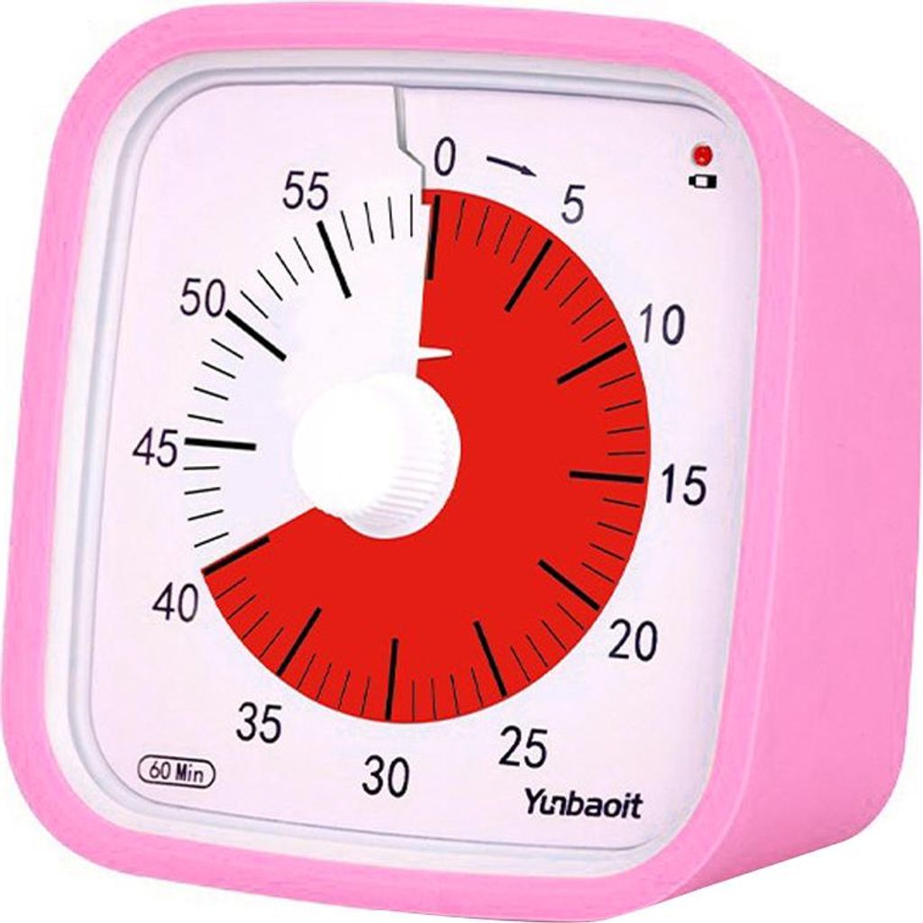 Humanisierter Zeitmanager Schüler lernen Zeitmanagement-Gerät Handbuch Visueller Timer Wecker Fallsicherer Küchentimer