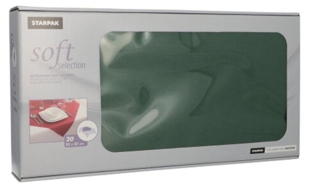 PAPSTAR 20 tovaglie selezione morbida 82331 verde scuro Immagine del prodotto 