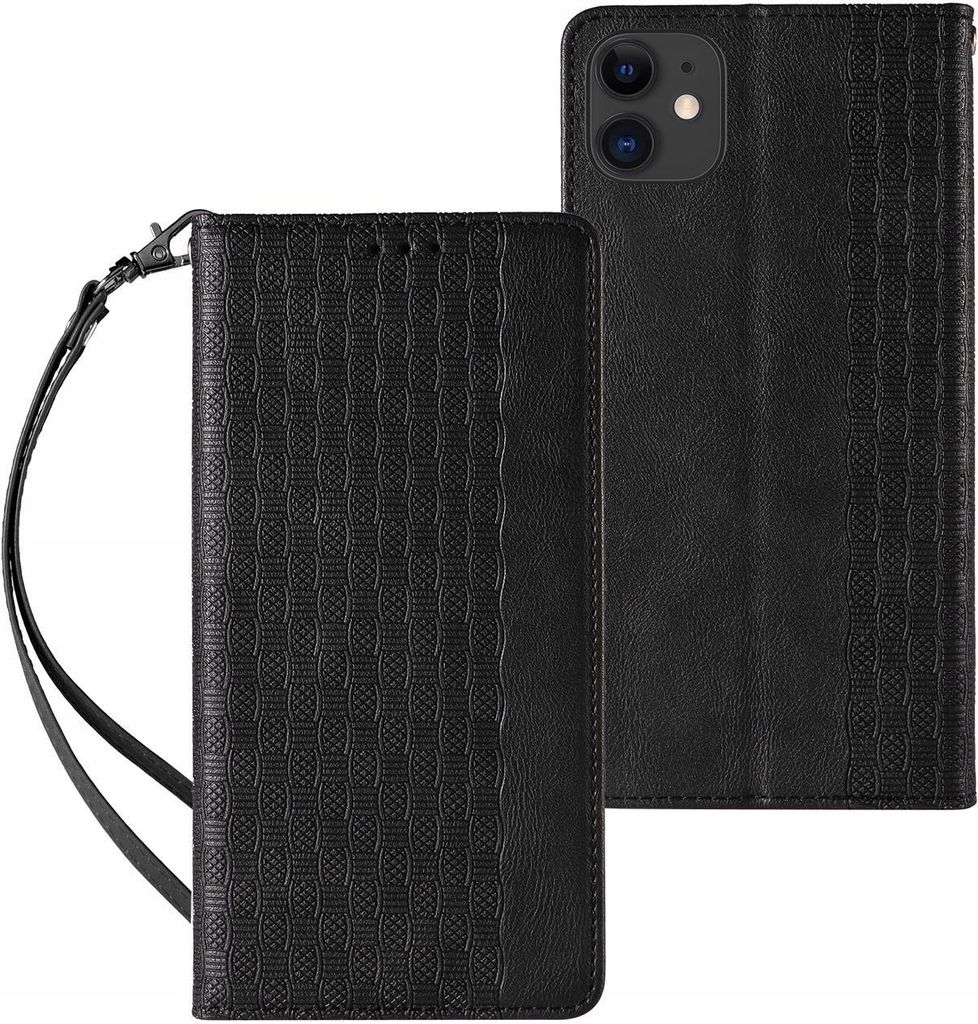 Magnet Strap Case iPhone 12 Hülle Wallet + Mini Lanyard Produktbild 
