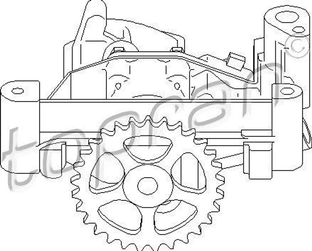 Pompe à huile moteur thermique pour Berlingo Xsara 206 et 307
