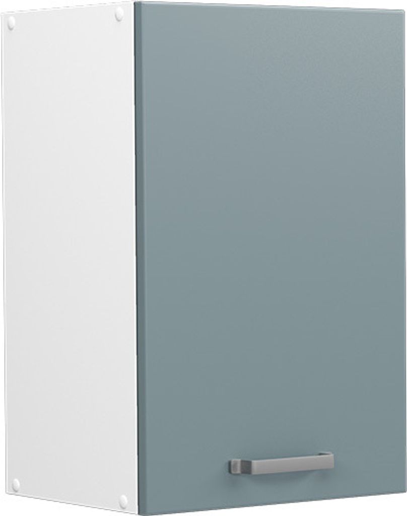 Hängeschrank Vicco R-Line Blau-Grau 40 cm mit offenen Regalen, Model 42037