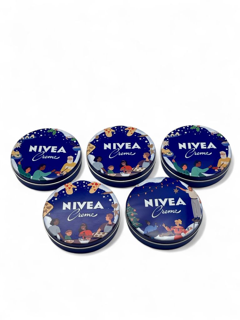 NIVEA Creme Limited Edition Motivdose (5x150 ml) – Hautpflege-Set für jeden Hauttyp