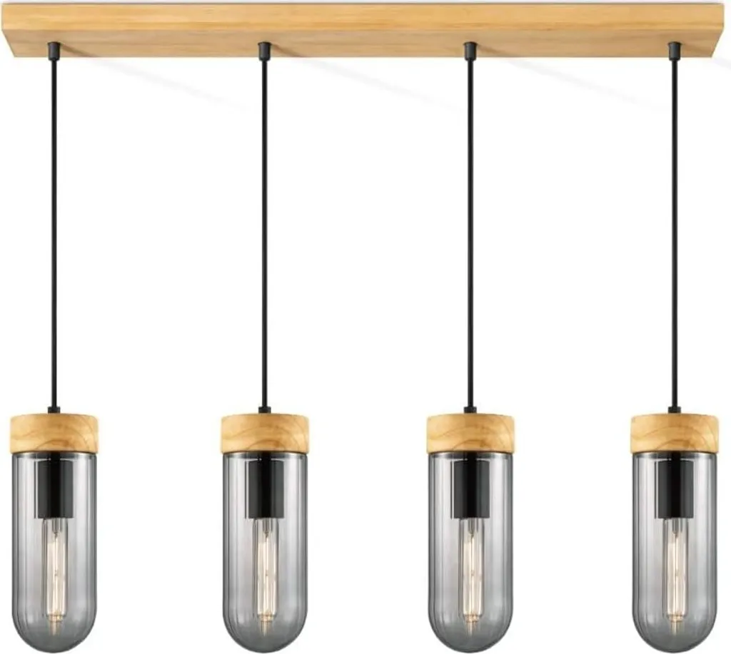 Lustre moderne 4 ampoules Home Sweet Home 80cm : éclairez avec style