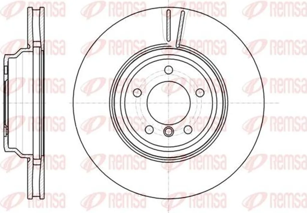 Disque de Frein Haute Performance REMSA 61080.10 pour BMW 34116770729