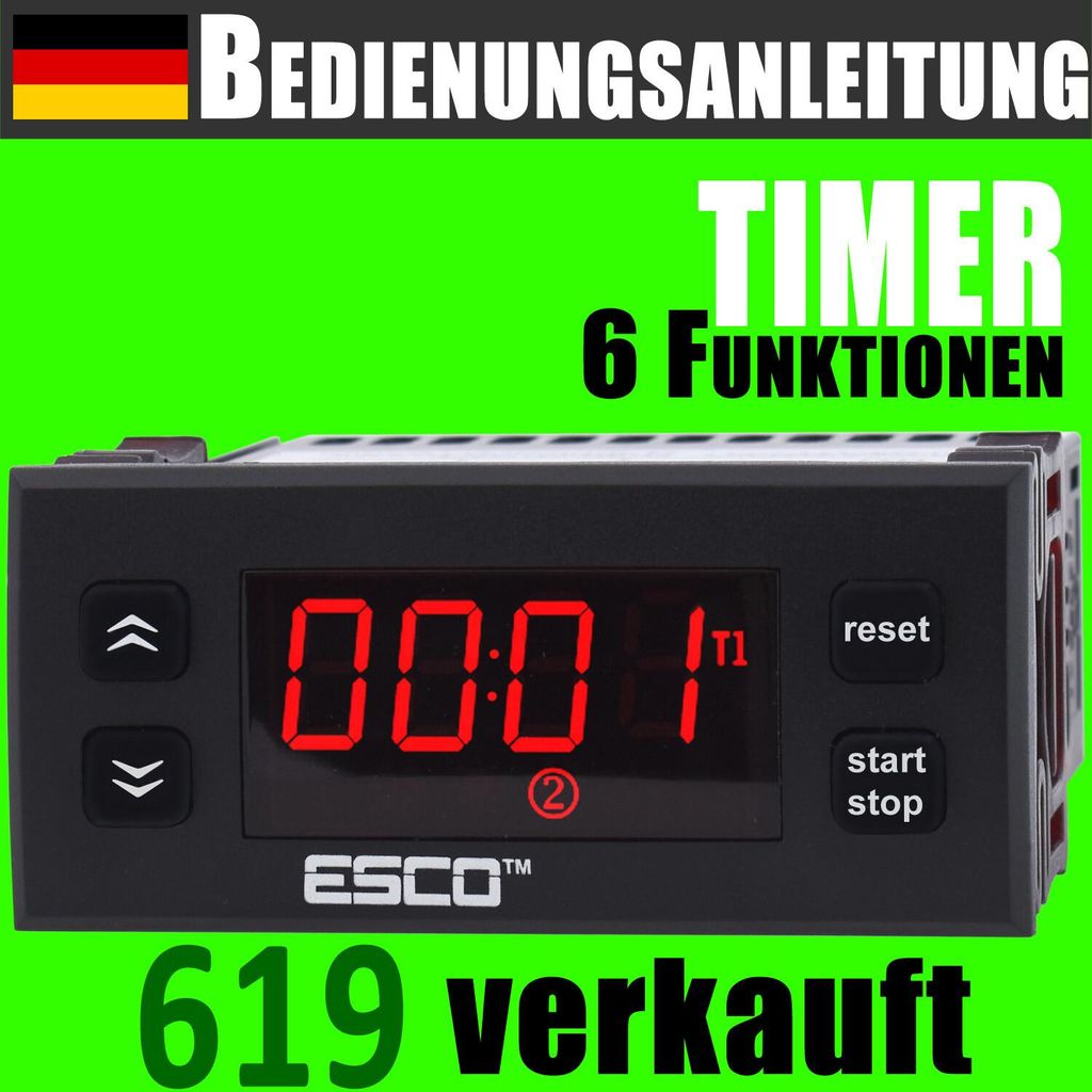TIMER 230V 20A Digital Zeitrelais Tafel Einbau Produktbild 
