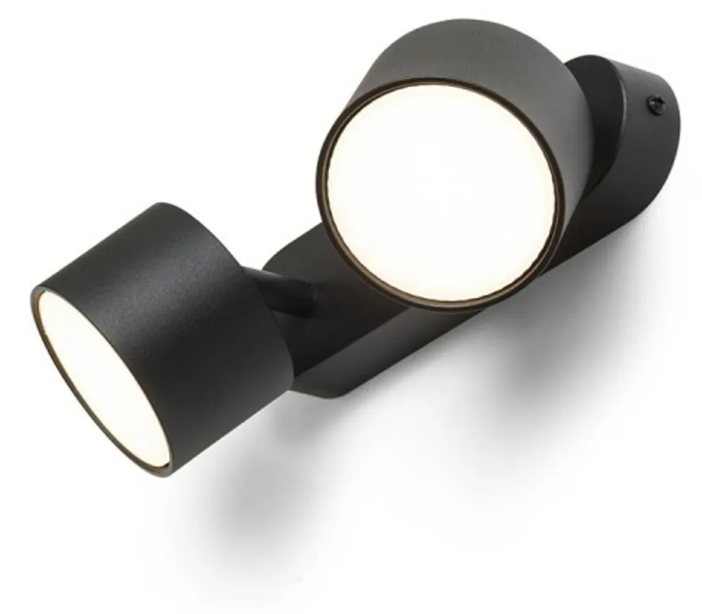Lampe de table design noire Pixel II Rendl luminaire intérieur GX53