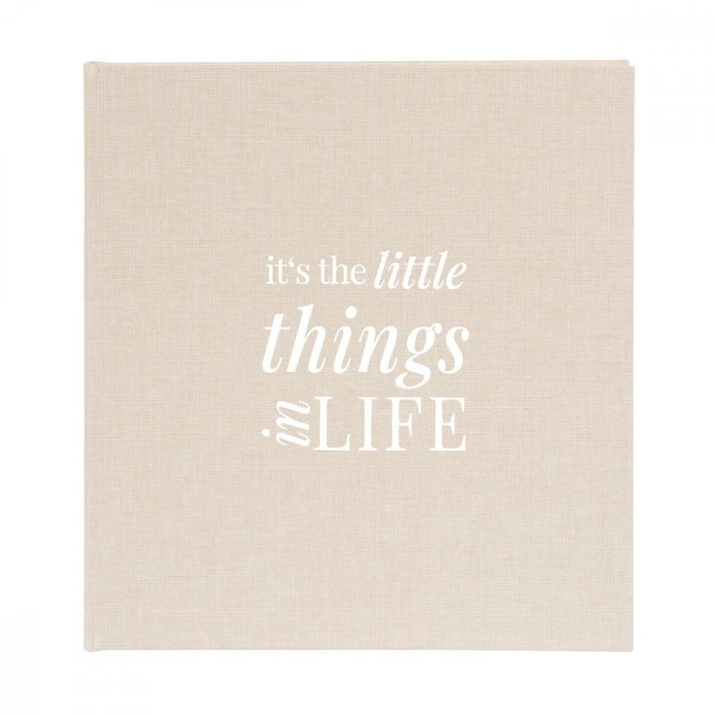 Goldbuch Fotoalbum Linum 2.0 creme meliert 30x31 cm 60 weiße Seiten