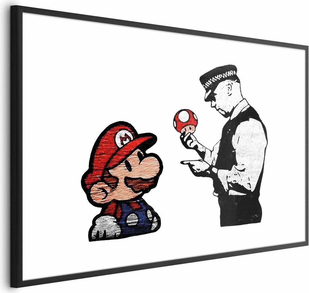 Posterpapier Poster - Banksy: Mushroom Picker 42x29.7 cm Streetart i-C-0147-ao-a