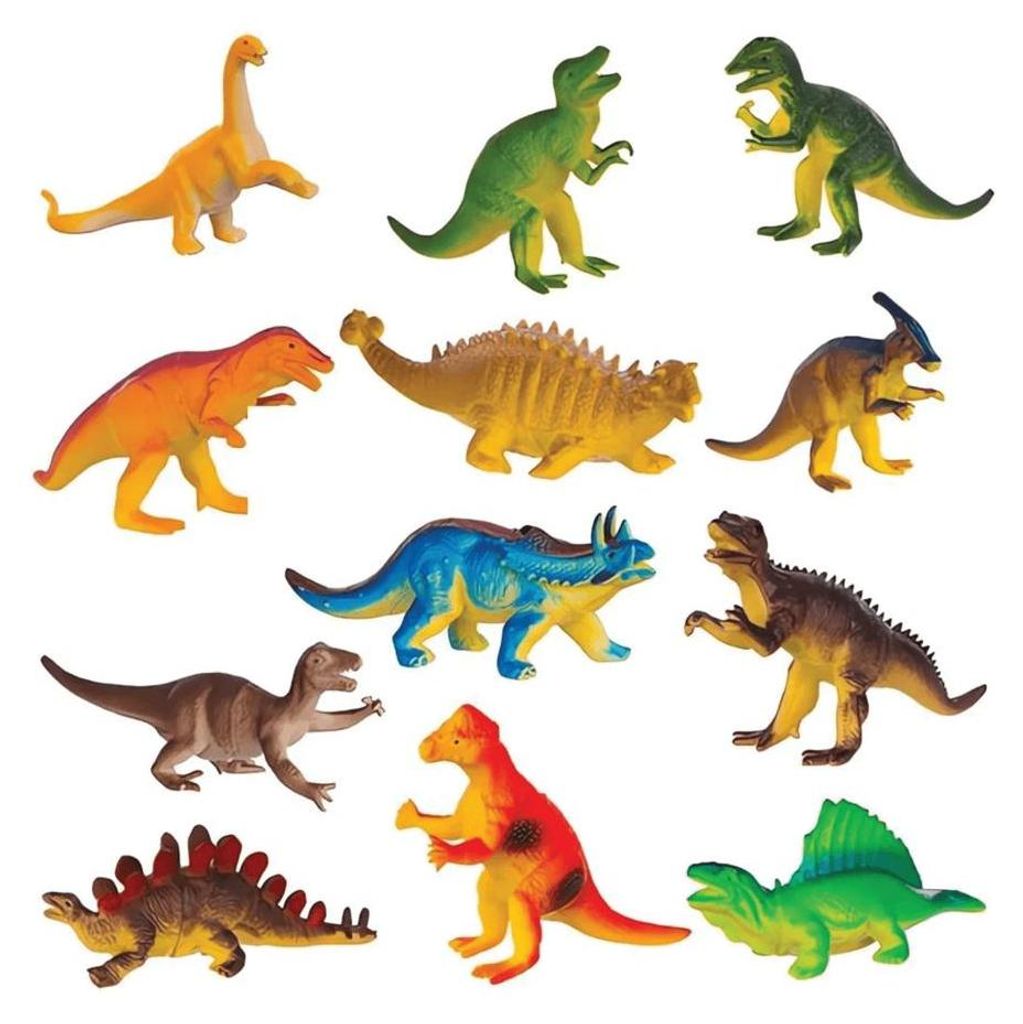 Kruzzel 23434 Dinosaurierfiguren, 12 Stück Produktbild 
