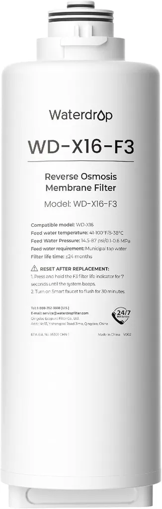 Filtre de remplacement WD-X16-F3 pour une eau pure sans PFAS à la maison