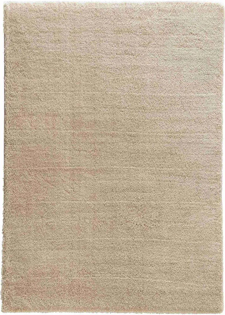 Grand Tapis Rectangulaire SALERNO Marron Clair 133x190 cm pour Séjour