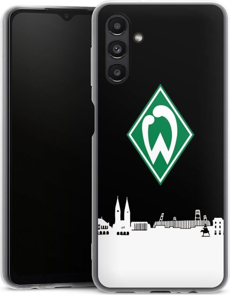 DeinDesign Slim Hülle für Samsung Galaxy A13 5G Silikon Case Ultra Dünn Handyhülle Offizielles Lizenzprodukt SV Werder Bremen Skyline