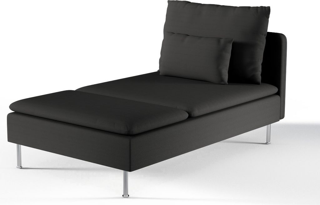 Dekoria Bezug für Söderhamn Recamiere, anthrazit, Bezug für Recamiere