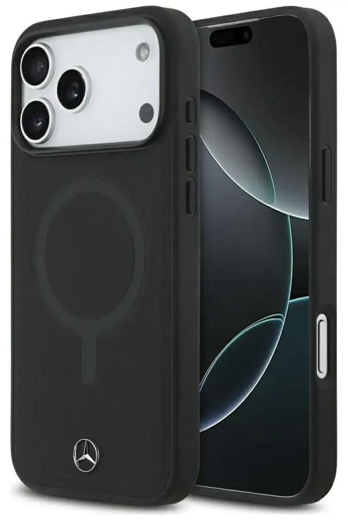 Etui Mercedes Plain Smooth Leather Magsafe Do Iphone 17 Pro Zdjęcie produktu 