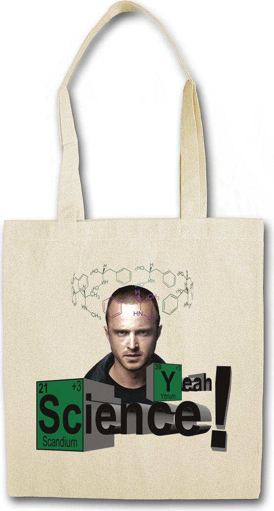 Urban Backwoods Yeah Science Jesse, Stofftasche, Farbe: Beige
