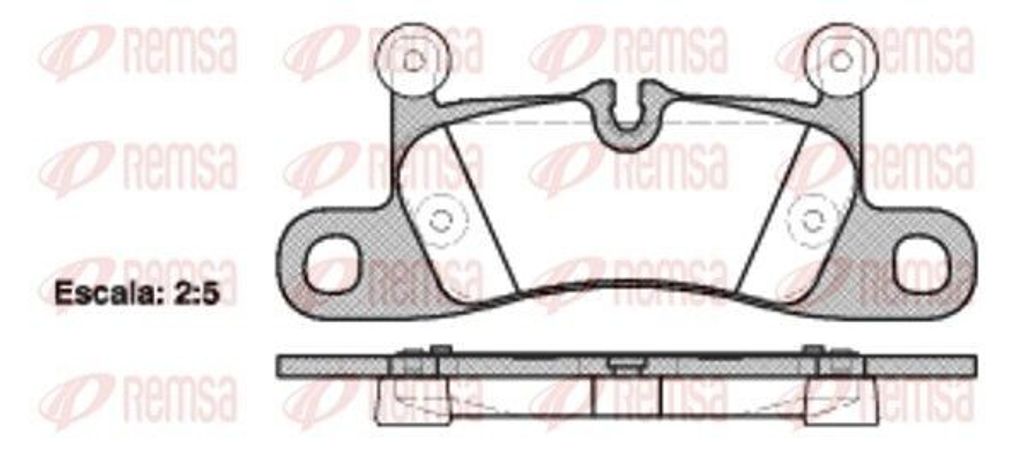 REMSA Bremsbeläge Satz Hinten Bremsklötze für VW Touareg (7P5, 7P6) 1379.10