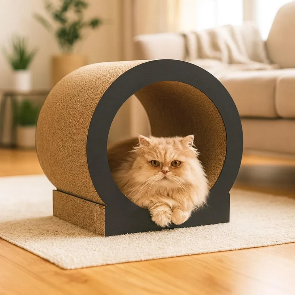Niche griffoir pour chat d'appartement - Protège vos meubles - Graphite