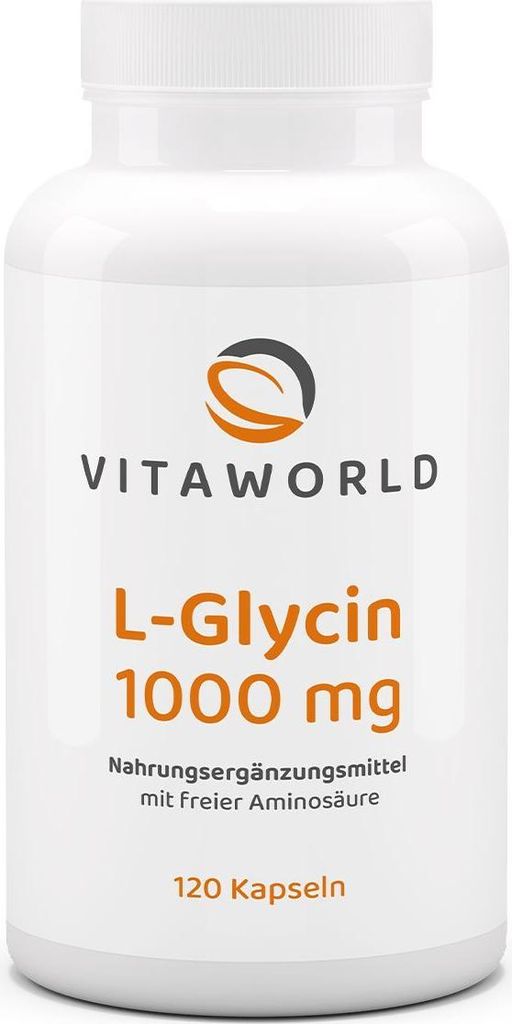 Vitaworld L-Glicina 1000 mg | 120 capsule | ad alto Immagine del prodotto 