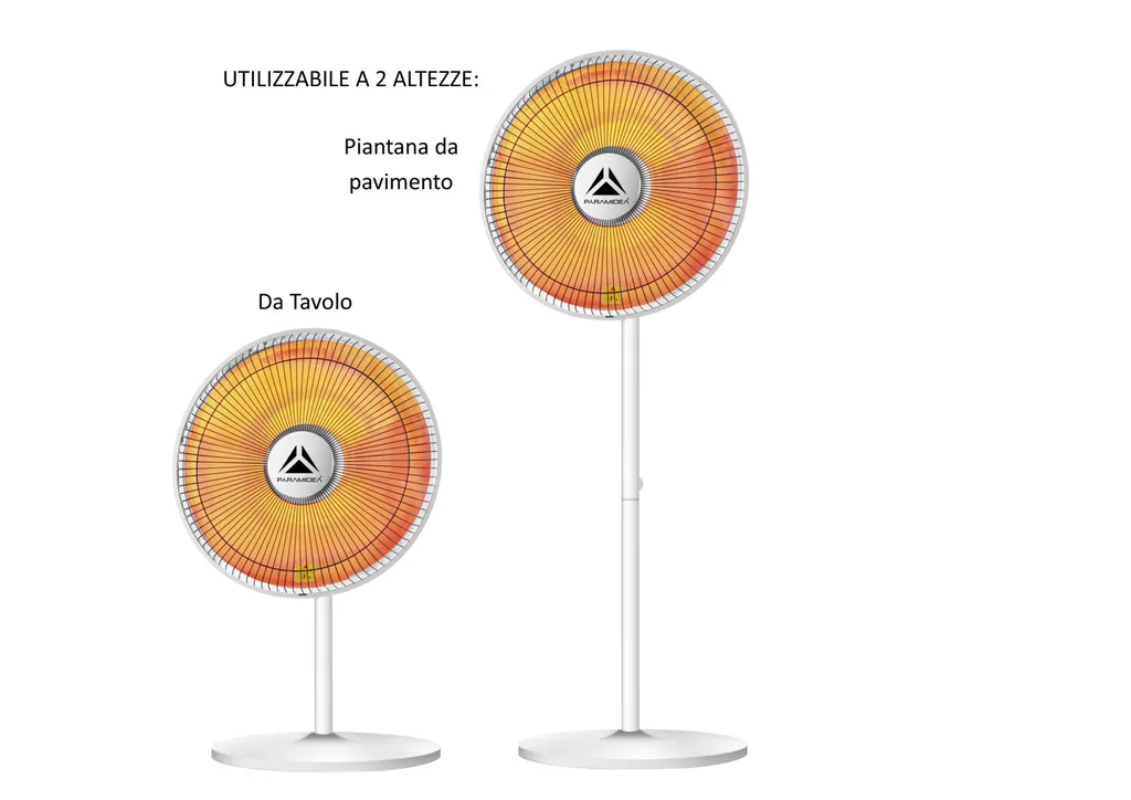 Stufa Pyramidea SC800PT Carbonio 1000W | Calore Naturale per la Casa