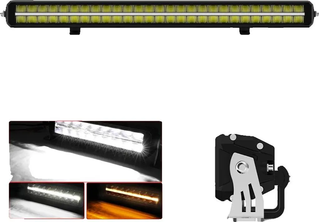 Rampe LED 32 pouces double rangée d'éclairage puissant avec faisceau DT