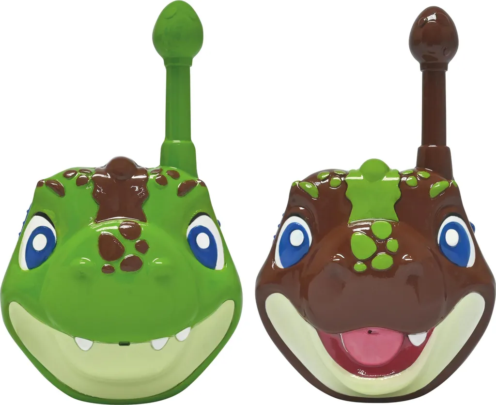 Talkies-walkies Dinosaures 3D pour Enfants - Portée 3km Vert T-Rex