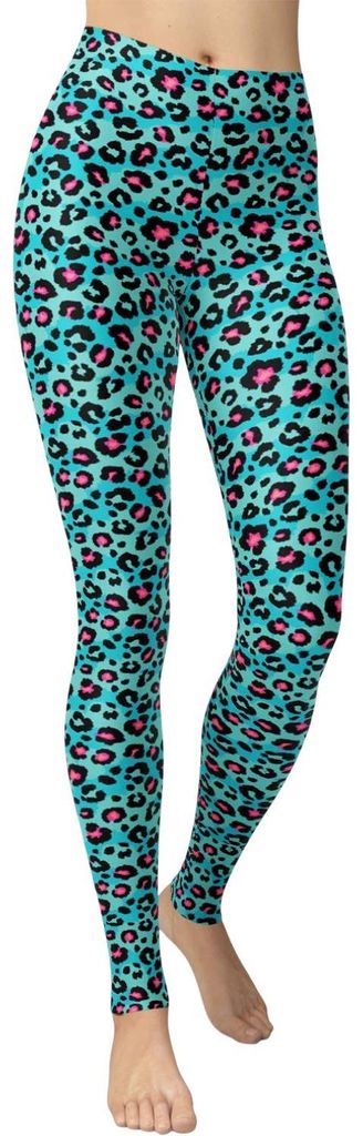 Dámské legíny, volný střih, elastické, s leopardím vzorem, Obrázek produktu 