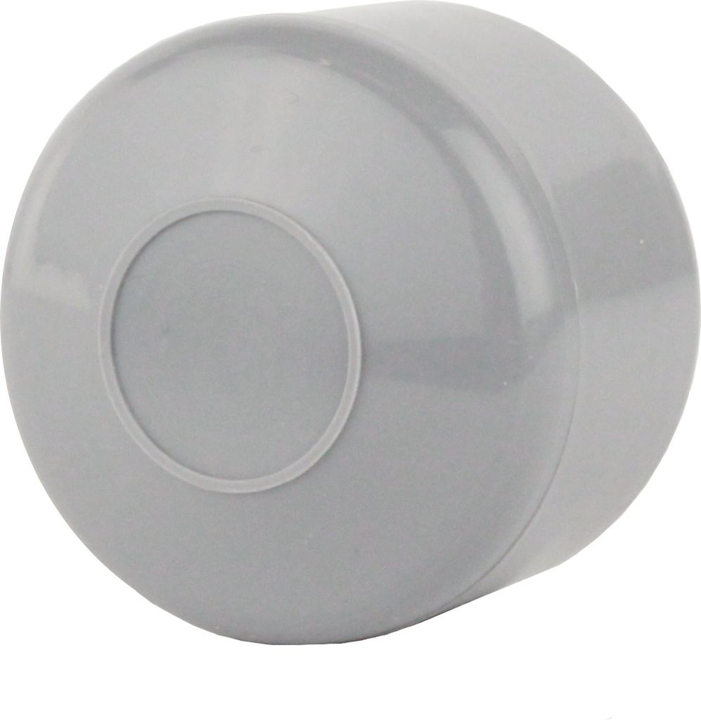 Zaunpfahlkappen Rohrkappen Rundstopfen Pfostenkappen Abdeckkappen Zaunkappen 40 mm grau (RAL 7040) 25 Stück