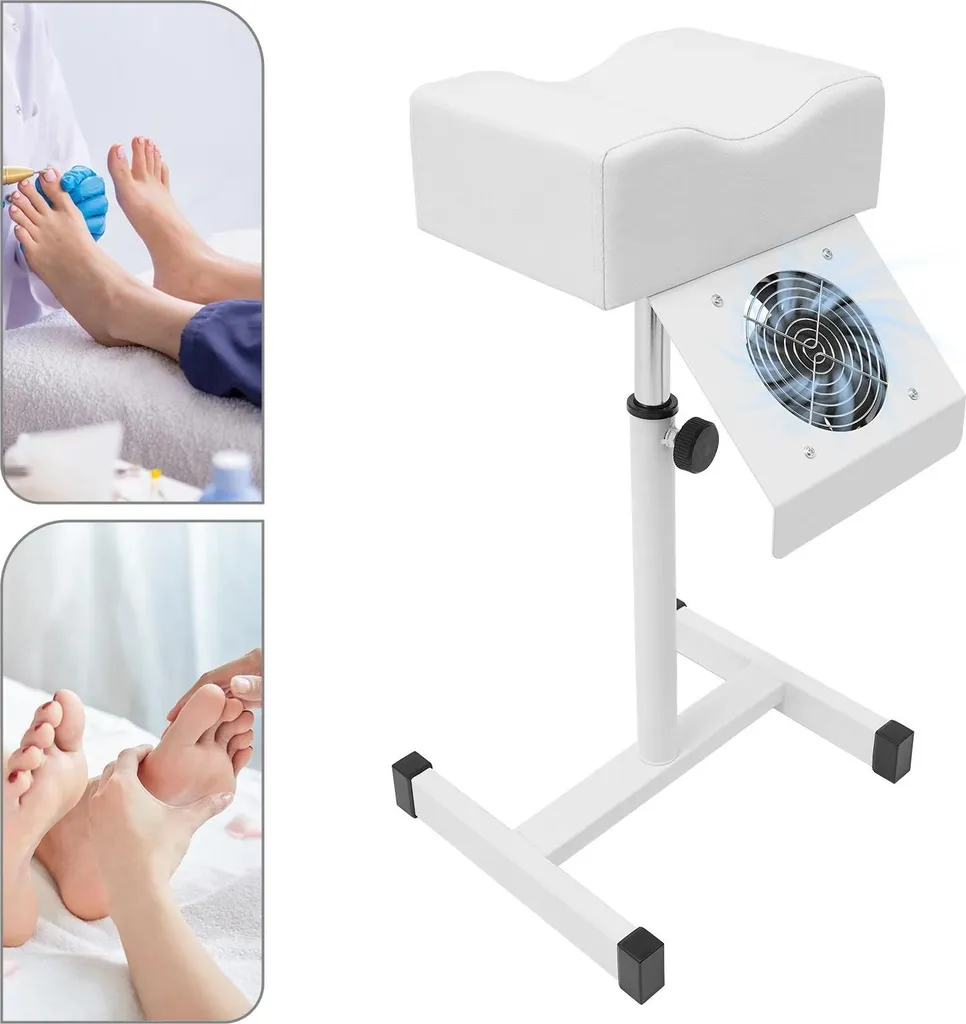 Fini la poussière : fauteuil pédicure avec aspirateur intégré blanc pur