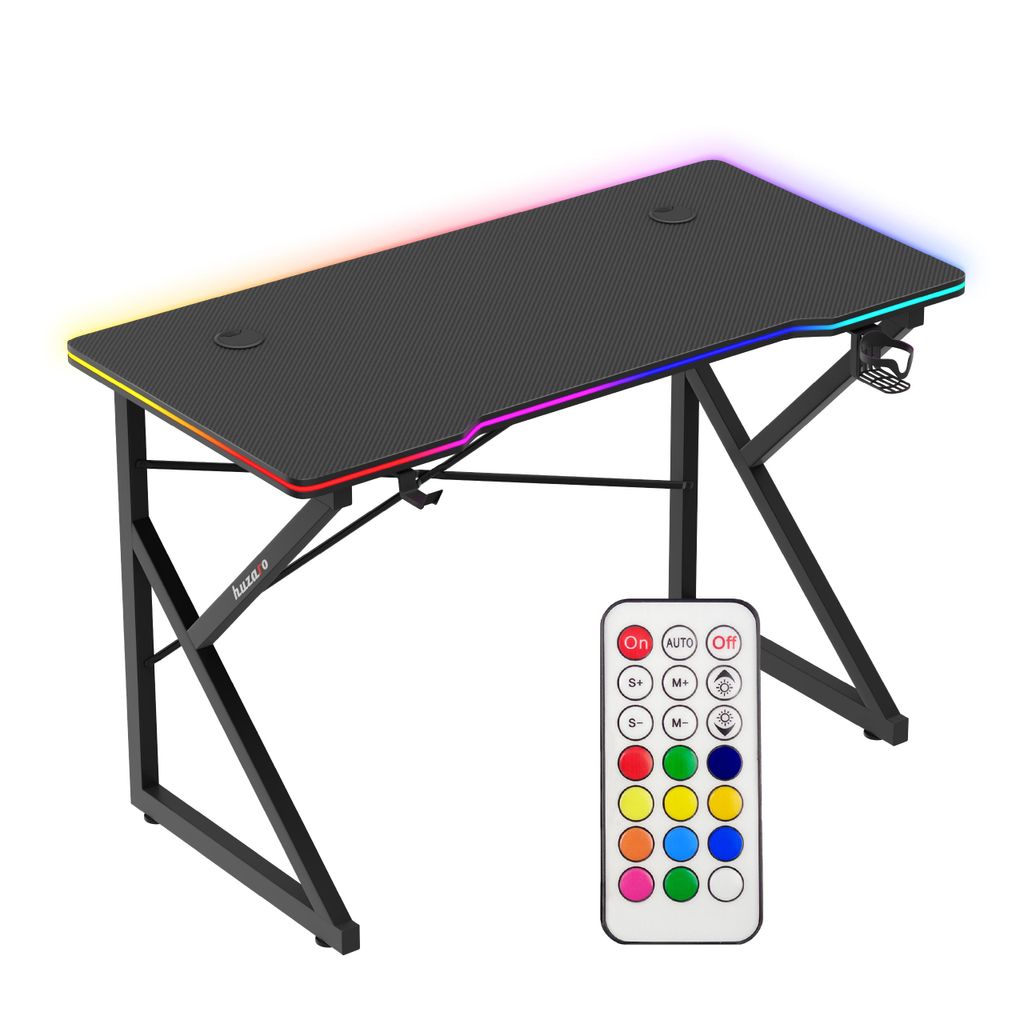 Huzaro Hero 1.7 RGB Black - gaming table Image du produit 