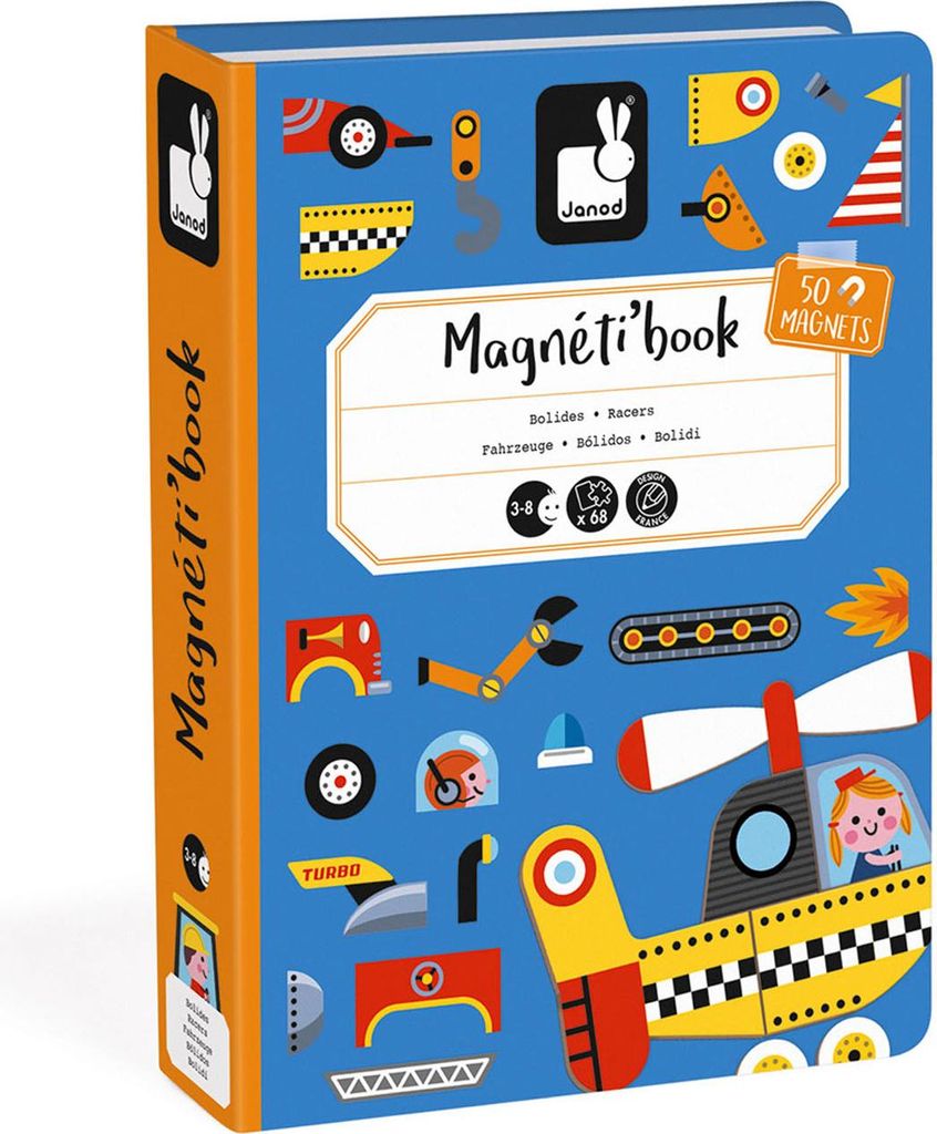 Livre magnétique Janod - Racers Image du produit 