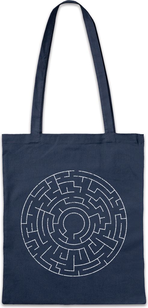 Urban Backwoods Circle Maze II, Stofftasche, Farbe: Navy