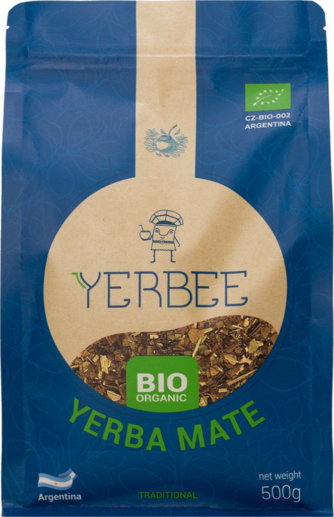 YERBEE Yerba Mate Tee (500g) Argentinien | Gereift, Luftgetrocknet, Rauchfrei, Staubarm | Premium Argentinische Yerba Mate mit Feinen Blättern