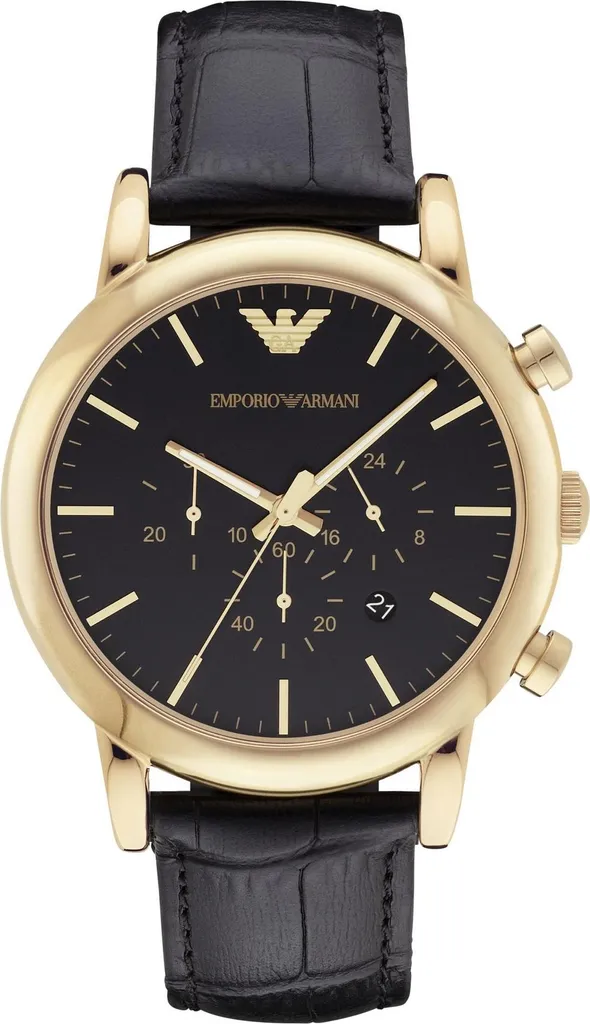 Montre Analogique de Luxe Armani AR1917 - Accessoire Chic en Acier Noir
