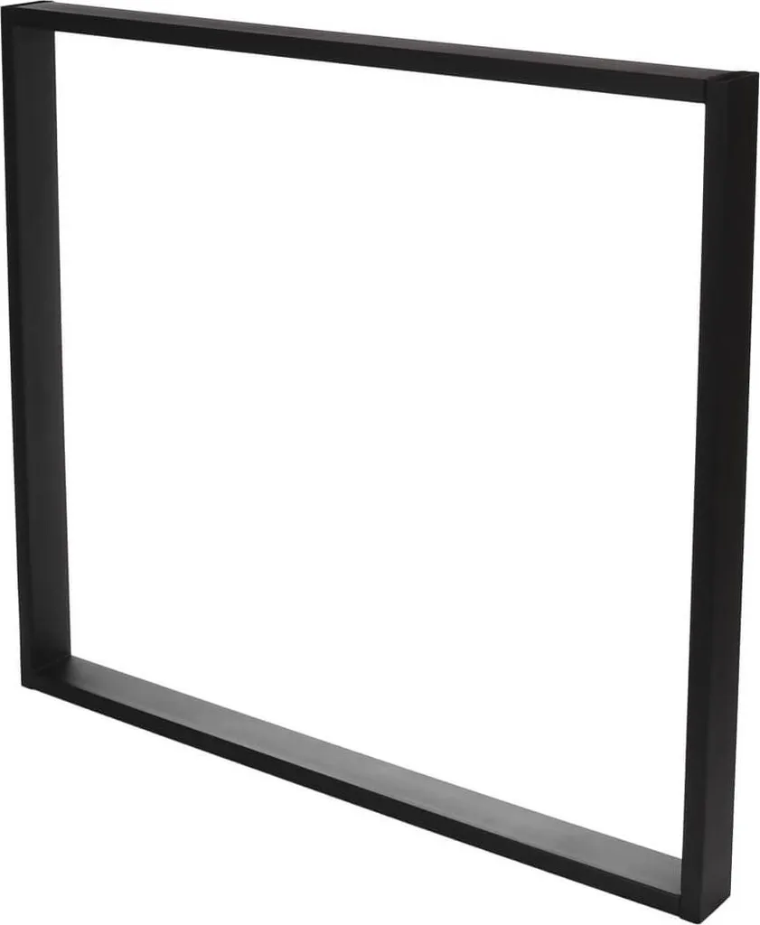 Pied de table en métal noir 50x72cm SIMPLE-6x2 pour bureau et console - 2