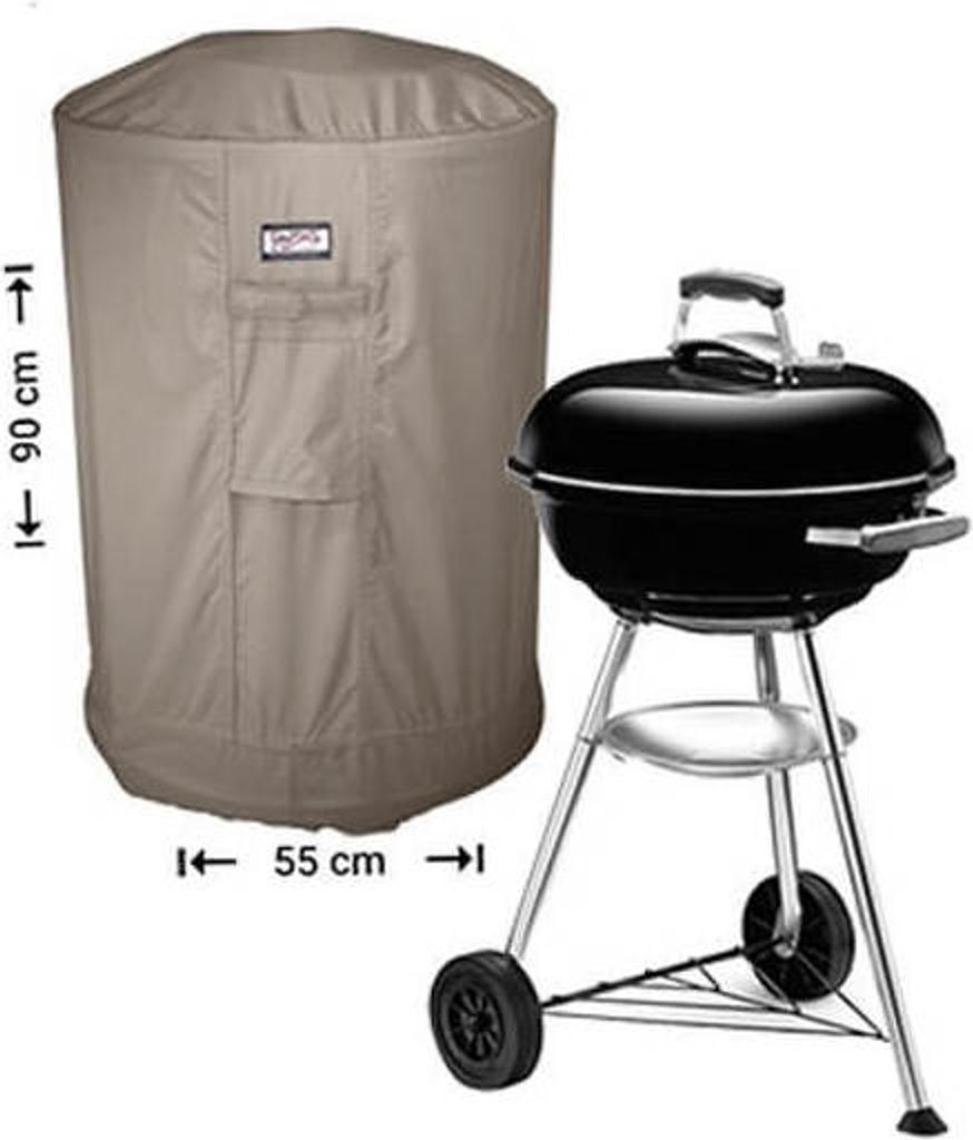 Raffles Covers Runde Grillabdeckung Ø 55 H: 90 cm | Atmungsaktiv | Wasserdicht | UV-beständig | Doppelnähte | Elastischer Kordelzug