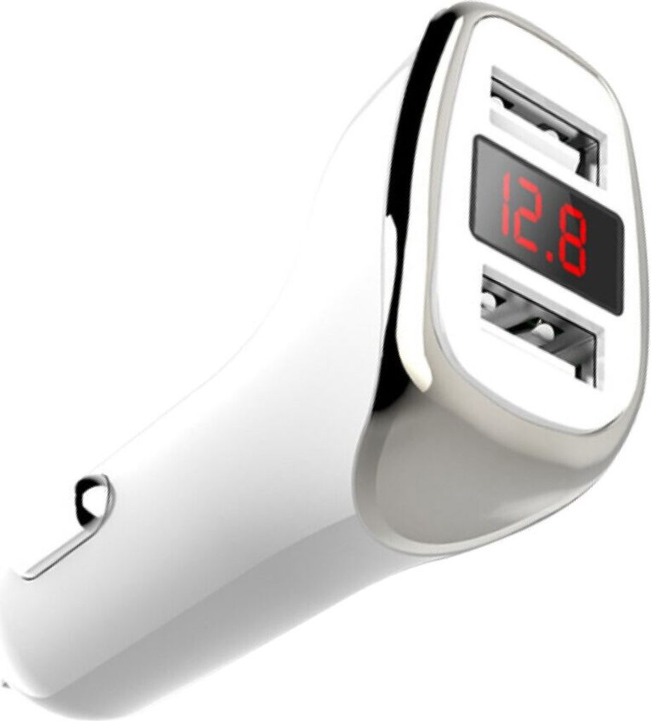 Sunix Autoladegerät Zigarettenanzünder Universal Schnellladung 2,4A + iOS Ladekabel Datenkabel kompatibel mit Smartphones & Tablet Weiß